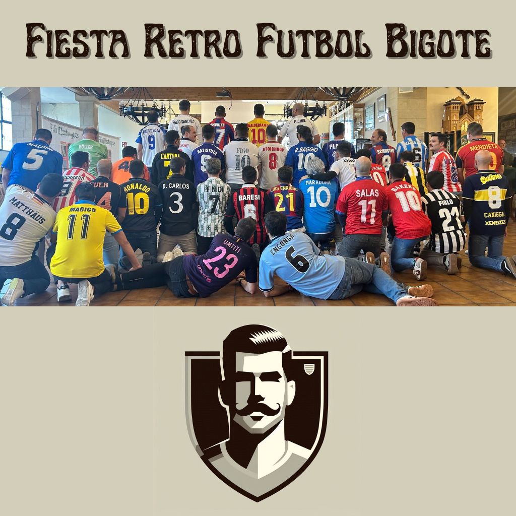 Fiesta Retro Futbol Bigote mas datos