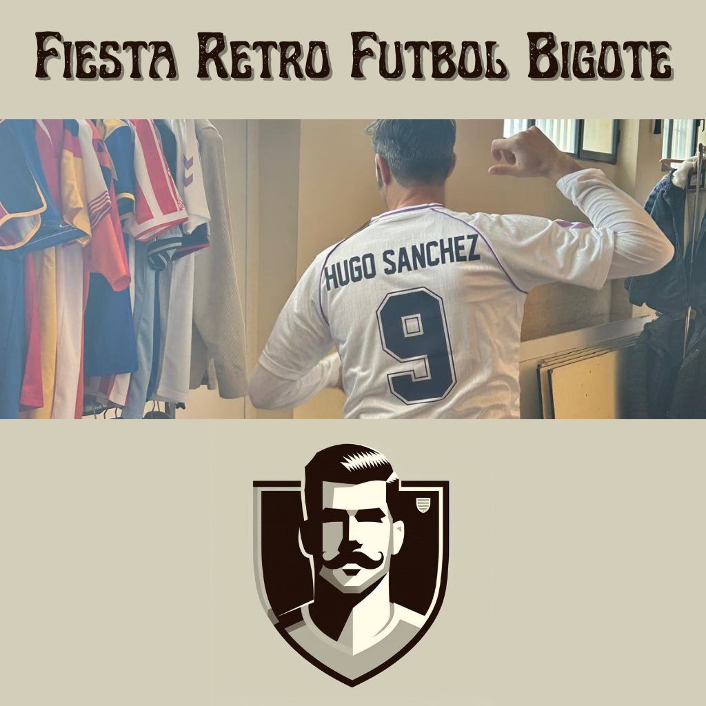 Fiesta Retro Futbol Bigote