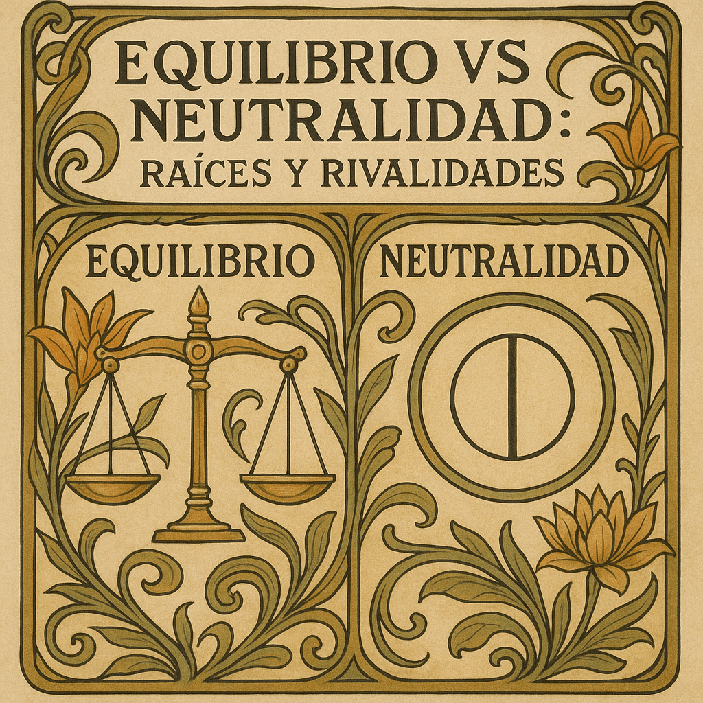 Equilibrio vs Neutralidad Raíces y Rivalidades