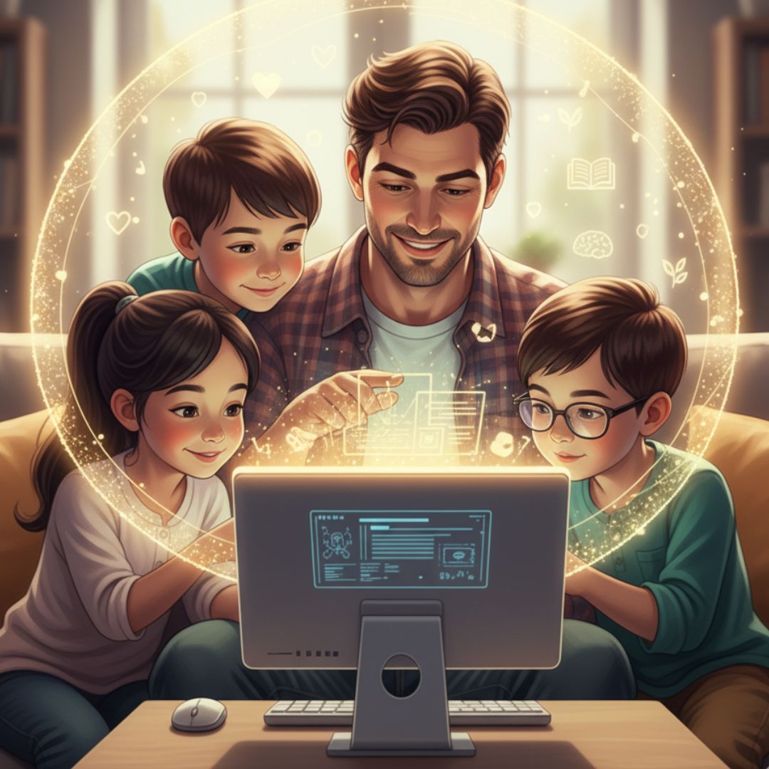 Educación de los hijos y adaptación consciente al mundo de la IA